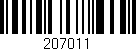 Código de barras (EAN, GTIN, SKU, ISBN): '207011'