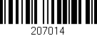 Código de barras (EAN, GTIN, SKU, ISBN): '207014'