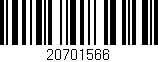 Código de barras (EAN, GTIN, SKU, ISBN): '20701566'