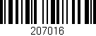 Código de barras (EAN, GTIN, SKU, ISBN): '207016'