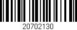 Código de barras (EAN, GTIN, SKU, ISBN): '20702130'