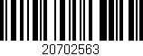 Código de barras (EAN, GTIN, SKU, ISBN): '20702563'