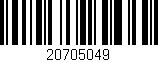 Código de barras (EAN, GTIN, SKU, ISBN): '20705049'