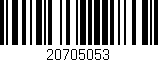 Código de barras (EAN, GTIN, SKU, ISBN): '20705053'