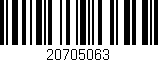Código de barras (EAN, GTIN, SKU, ISBN): '20705063'