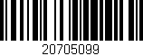 Código de barras (EAN, GTIN, SKU, ISBN): '20705099'