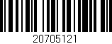 Código de barras (EAN, GTIN, SKU, ISBN): '20705121'