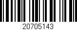 Código de barras (EAN, GTIN, SKU, ISBN): '20705143'