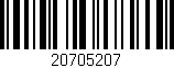 Código de barras (EAN, GTIN, SKU, ISBN): '20705207'