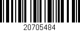 Código de barras (EAN, GTIN, SKU, ISBN): '20705484'