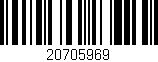 Código de barras (EAN, GTIN, SKU, ISBN): '20705969'