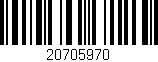 Código de barras (EAN, GTIN, SKU, ISBN): '20705970'