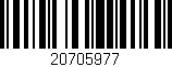 Código de barras (EAN, GTIN, SKU, ISBN): '20705977'