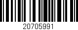 Código de barras (EAN, GTIN, SKU, ISBN): '20705991'