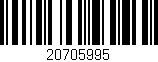 Código de barras (EAN, GTIN, SKU, ISBN): '20705995'