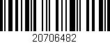 Código de barras (EAN, GTIN, SKU, ISBN): '20706482'
