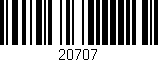 Código de barras (EAN, GTIN, SKU, ISBN): '20707'