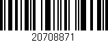 Código de barras (EAN, GTIN, SKU, ISBN): '20708871'