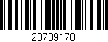 Código de barras (EAN, GTIN, SKU, ISBN): '20709170'