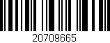 Código de barras (EAN, GTIN, SKU, ISBN): '20709665'