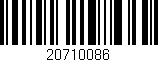 Código de barras (EAN, GTIN, SKU, ISBN): '20710086'