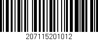 Código de barras (EAN, GTIN, SKU, ISBN): '207115201012'