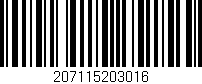 Código de barras (EAN, GTIN, SKU, ISBN): '207115203016'