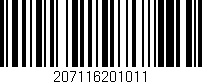 Código de barras (EAN, GTIN, SKU, ISBN): '207116201011'