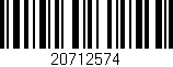 Código de barras (EAN, GTIN, SKU, ISBN): '20712574'