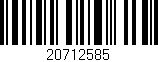 Código de barras (EAN, GTIN, SKU, ISBN): '20712585'