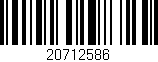 Código de barras (EAN, GTIN, SKU, ISBN): '20712586'