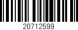 Código de barras (EAN, GTIN, SKU, ISBN): '20712599'