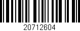 Código de barras (EAN, GTIN, SKU, ISBN): '20712604'