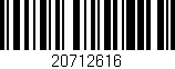 Código de barras (EAN, GTIN, SKU, ISBN): '20712616'