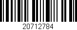 Código de barras (EAN, GTIN, SKU, ISBN): '20712784'