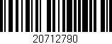 Código de barras (EAN, GTIN, SKU, ISBN): '20712790'