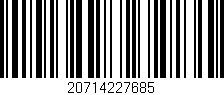 Código de barras (EAN, GTIN, SKU, ISBN): '20714227685'