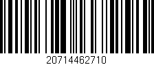 Código de barras (EAN, GTIN, SKU, ISBN): '20714462710'
