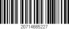 Código de barras (EAN, GTIN, SKU, ISBN): '20714665227'