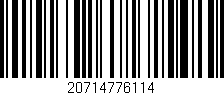 Código de barras (EAN, GTIN, SKU, ISBN): '20714776114'