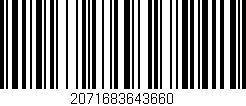 Código de barras (EAN, GTIN, SKU, ISBN): '2071683643660'