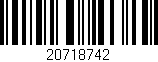 Código de barras (EAN, GTIN, SKU, ISBN): '20718742'