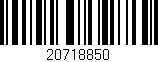 Código de barras (EAN, GTIN, SKU, ISBN): '20718850'