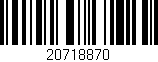 Código de barras (EAN, GTIN, SKU, ISBN): '20718870'