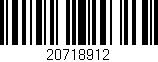 Código de barras (EAN, GTIN, SKU, ISBN): '20718912'