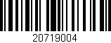 Código de barras (EAN, GTIN, SKU, ISBN): '20719004'