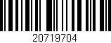 Código de barras (EAN, GTIN, SKU, ISBN): '20719704'