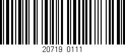 Código de barras (EAN, GTIN, SKU, ISBN): '20719/0111'