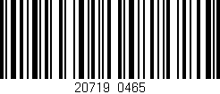Código de barras (EAN, GTIN, SKU, ISBN): '20719/0465'