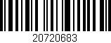 Código de barras (EAN, GTIN, SKU, ISBN): '20720683'